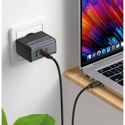 Cargador HOCO CS75a 70W 3 puertos USB-C mas 1 USB mas cable