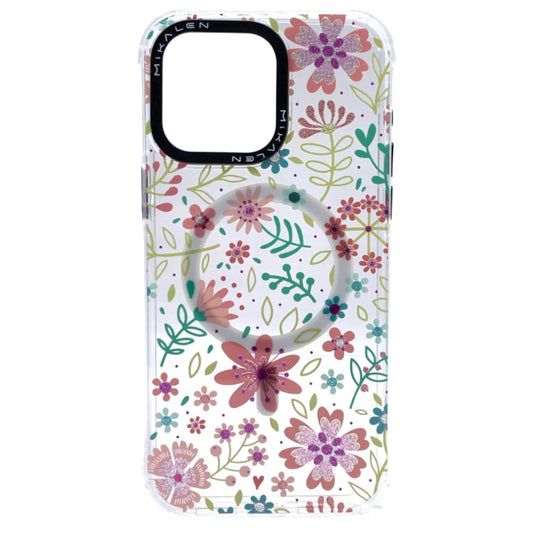 Carcasa Para iPhone 15 Pro Max MagSafe Floral