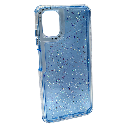 Funda Samsung A06 Glitter Azul, Carcasa antigolpes