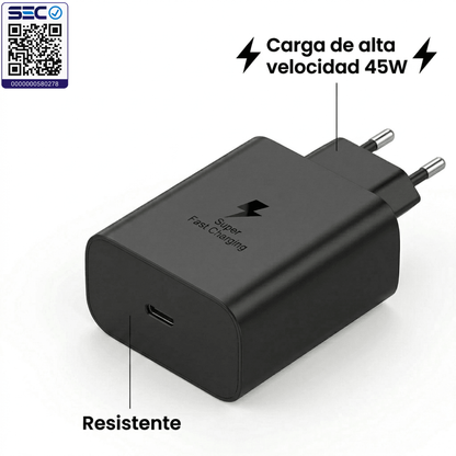 Cargador rapido certificado 45w Motomo LS-45 (sin cable)