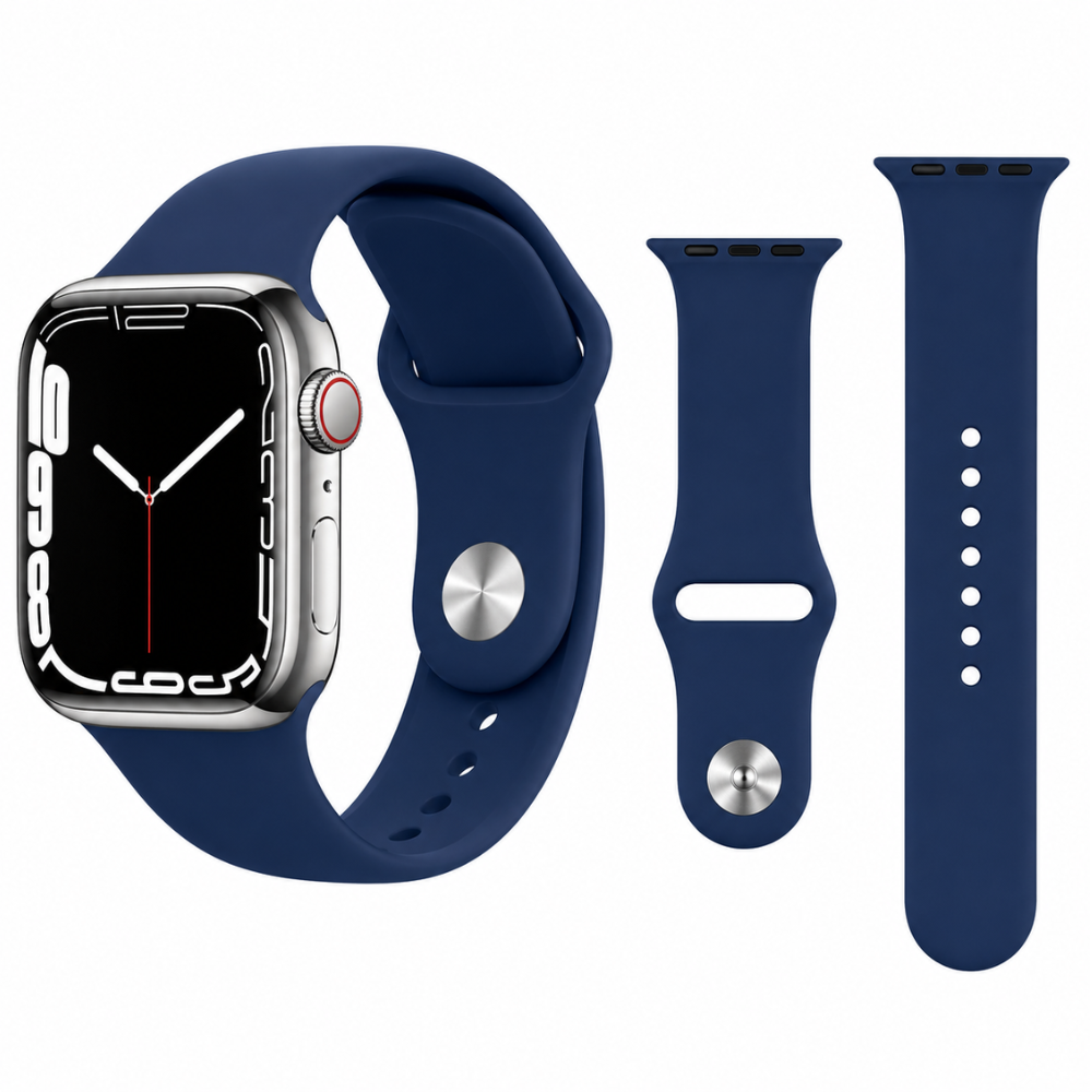 Correa de silicona para Apple Watch y otras marcas 42, 44, 45, 46, 49mm Talla M/L
