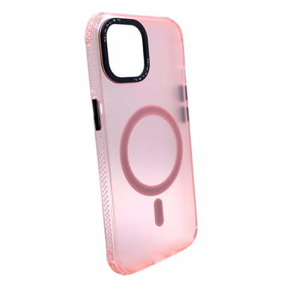 Carcasa Para iPhone 15 Rosada Tornasol