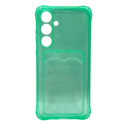 Carcasa Transparente de Color con Tarjetero para Samsung S24 FE