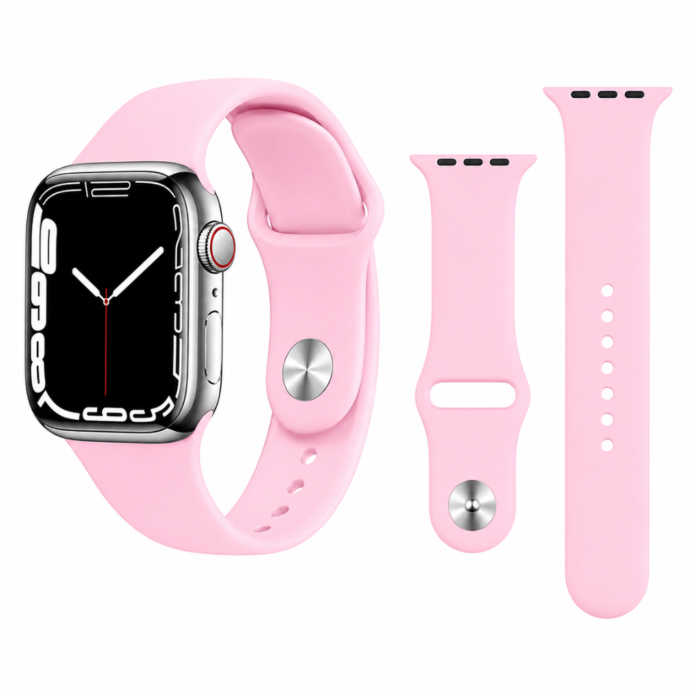 Correa de silicona para Apple Watch y otras marcas 42, 44, 45, 46, 49mm Talla M/L