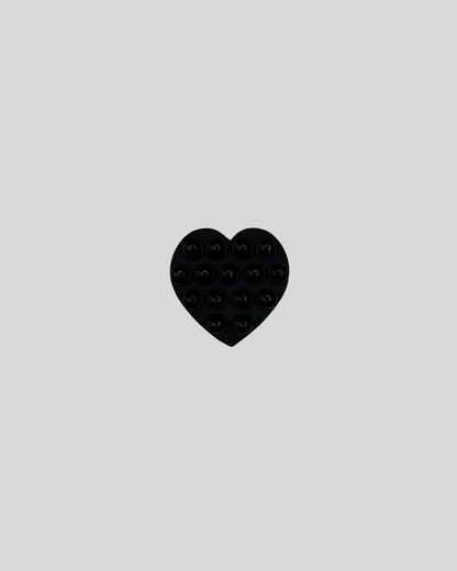 Ventosa para teléfono con forma de corazón