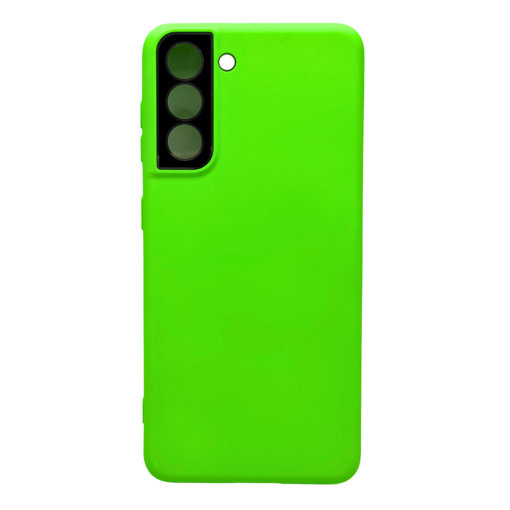Funda de silicona con protector de cámara para Samsung S21