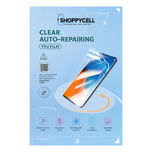 Protector de Pantalla Autorreparante HD, Lámina de Hidrogel Premium