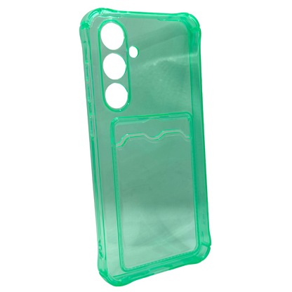 Carcasa Transparente de Color con Tarjetero para Samsung S24 FE