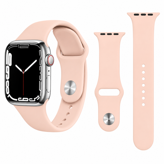 Correa de silicona para Apple Watch y otras marcas 42, 44, 45, 46, 49mm Talla M/L