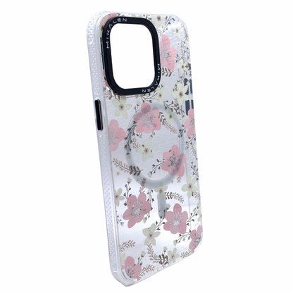 Carcasas Para iPhone 15 Pro Max MagSafe Floral