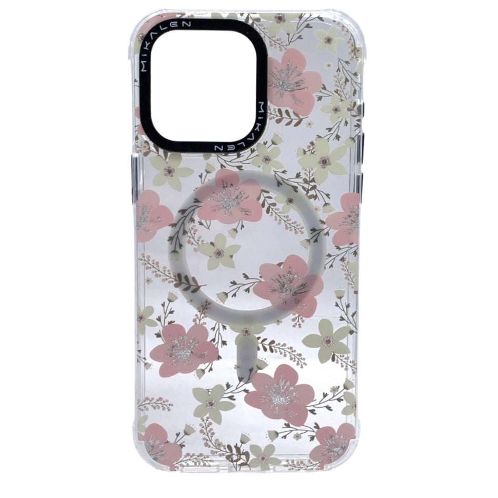 Carcasas Para iPhone 15 Pro Max MagSafe Floral