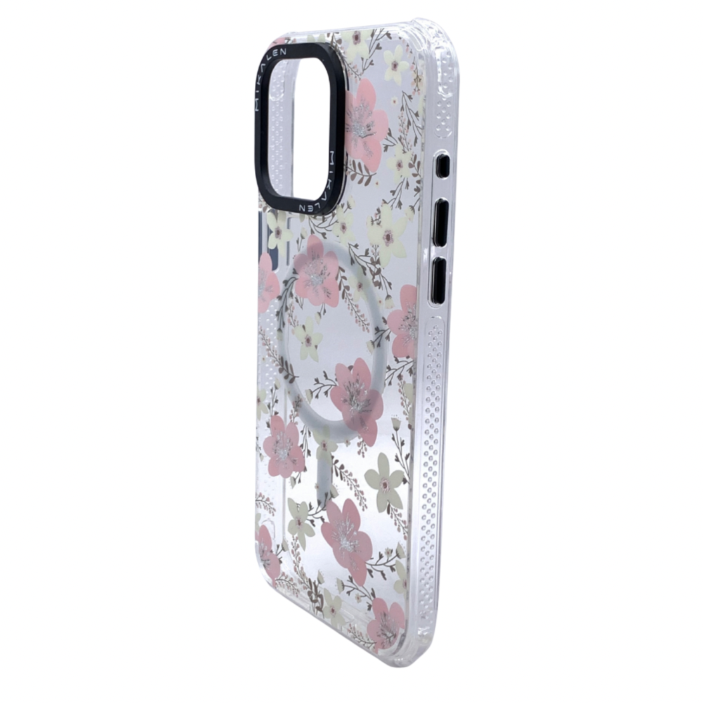 Carcasas Para iPhone 15 Pro Max MagSafe Floral