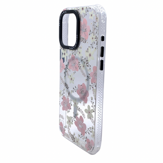 Carcasas Para iPhone 15 Pro Max MagSafe Floral