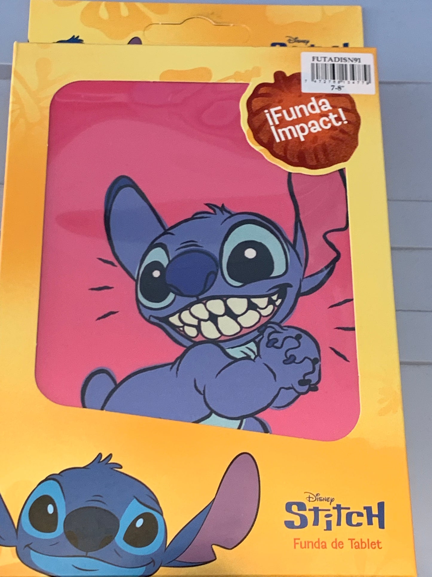 Funda de Stitch para Tablet de 7-8'' rosada