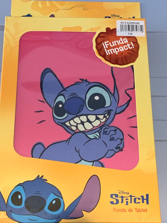 Funda de Stitch para Tablet de 7-8'' rosada