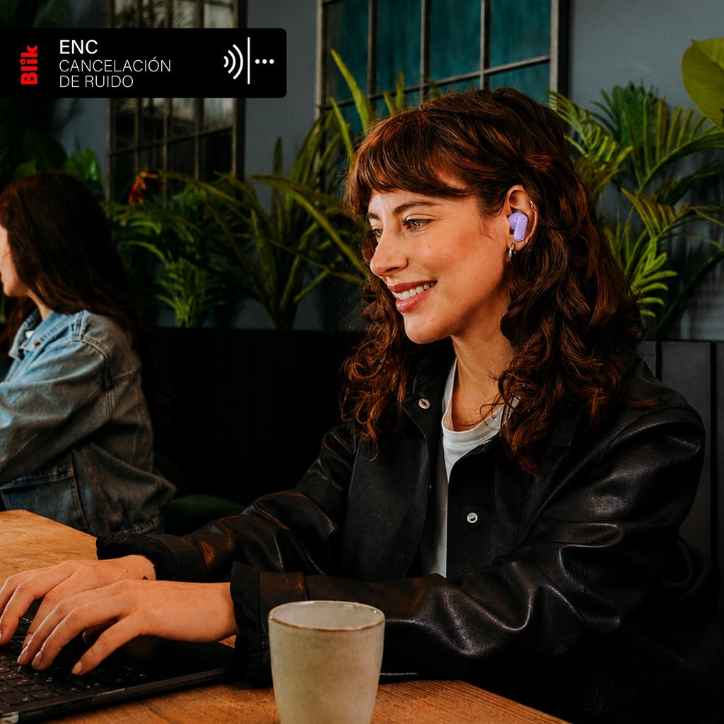 Audifonos Bluetooth Inalámbricos Blik Air500 Lila