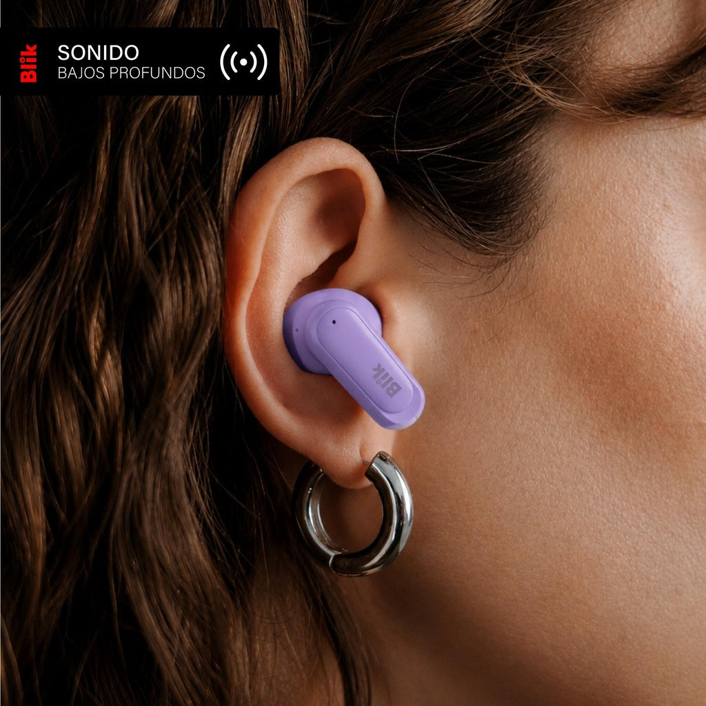 Audifonos Bluetooth Inalámbricos Blik Air500 Lila