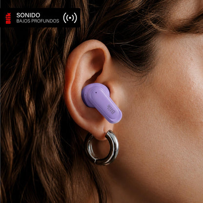 Audifonos Bluetooth Inalámbricos Blik Air500 Lila