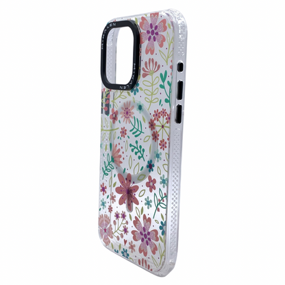 Carcasa Para iPhone 15 Pro Max MagSafe Floral
