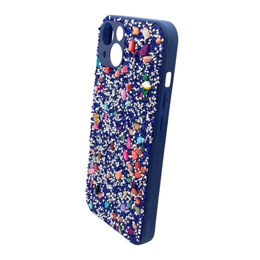 Carcasa Para iPhone 13 y iPhone 14 Estilo Brillos y Gemas