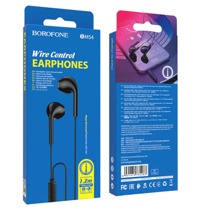 Borofone BM54 Audífonos sin gomitas