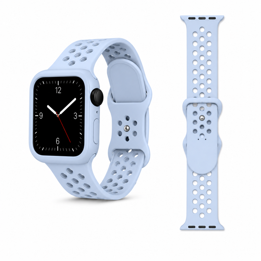 Correa Deportiva con Carcasa para Apple Watch 38/40/41 mm Silicona Perforada