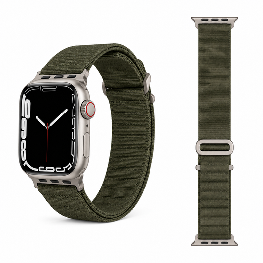 Correa Loop de Nylon para Apple Watch 42/44/45/46/49 mm Ajustable
