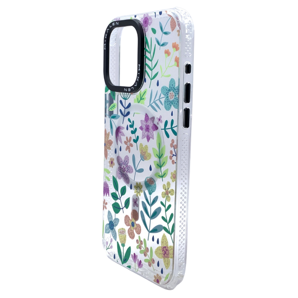 Carcasa Para iPhone 15 Pro Max MagSafe Floral