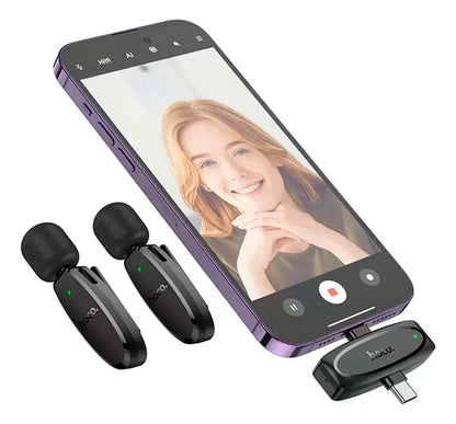 Microfono Dual Lightining A Tipo C Hoco L15