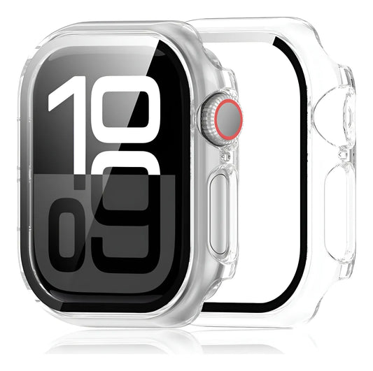 Carcasa Transparente con Vidrio para Apple Watch 45 mm