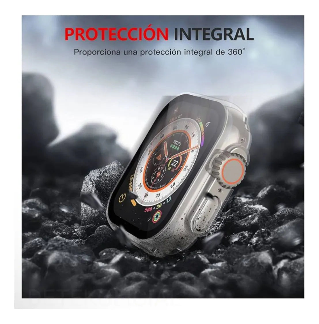 Carcasa Transparente con Vidrio para Apple Watch 49 mm