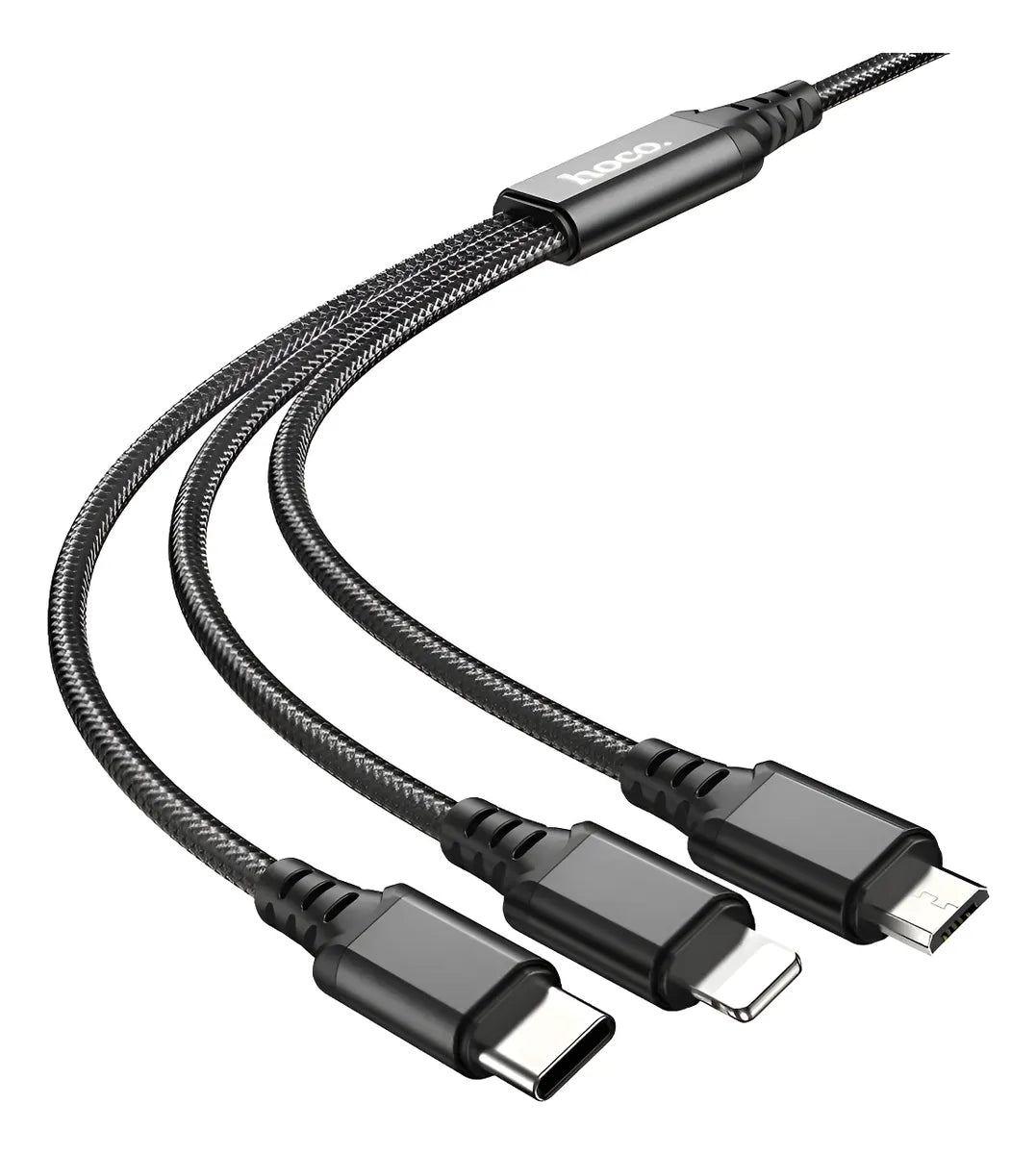 Cable Usb 3 En 1 Hoco X76 Tipo C Micro Usb Lightning 1 metro