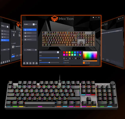 Teclado Gamer Mecanico Meetion Mt-mk009mx (blue Switch)