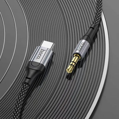 Cable Hoco UPA26 Auxiliar Audio 3.5mm Tipo C 1m Negro