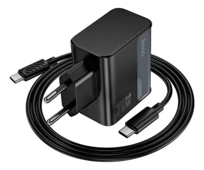 Cargador HOCO CS75a 70W 3 puertos USB-C mas 1 USB mas cable