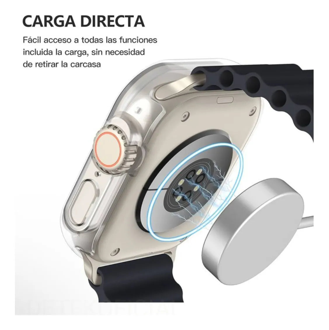 Carcasa Transparente con Vidrio para Apple Watch 49 mm