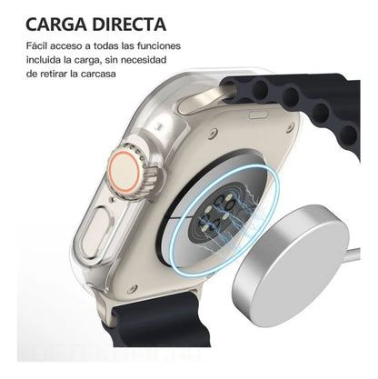 Carcasa Transparente con Vidrio para Apple Watch 49 mm