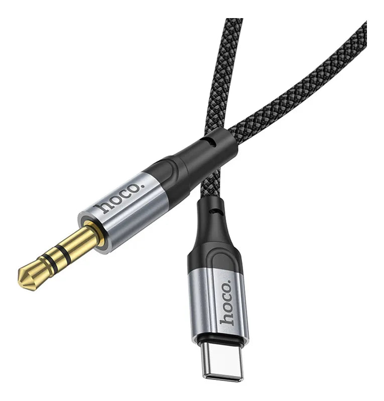 Cable Hoco UPA26 Auxiliar Audio 3.5mm Tipo C 1m Negro