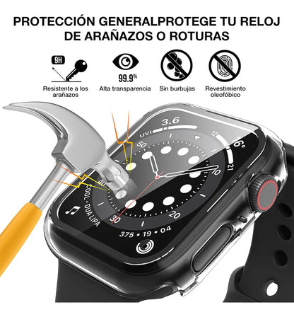 Carcasa Transparente con Vidrio para Apple Watch 46 mm