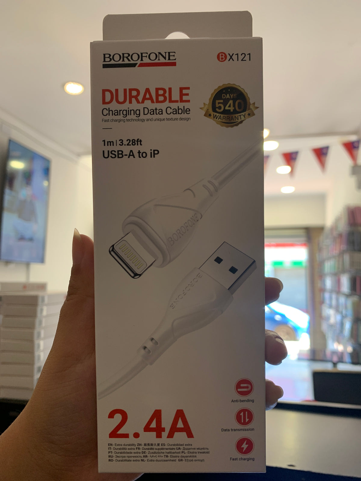 Cable Borofone BX121 USB-A a IP 1 metro