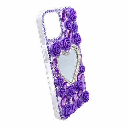 Carcasa Para iPhone 13 Espejo Corazón