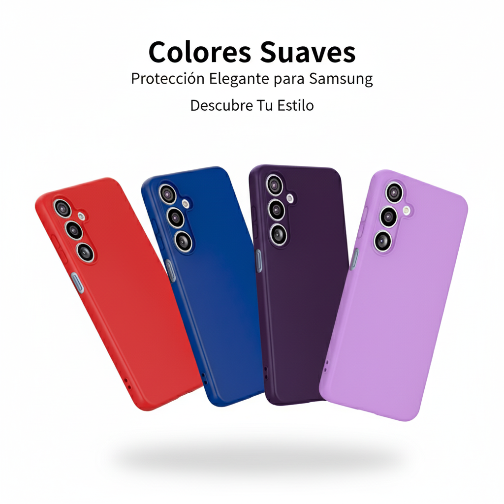 Funda Minimalista de Silicona para Samsung S24