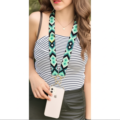 Lanyard para Teléfono de Diseño Étnico