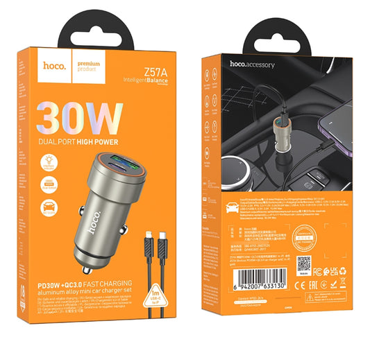 Cargador para Auto 30W Hoco Z57A