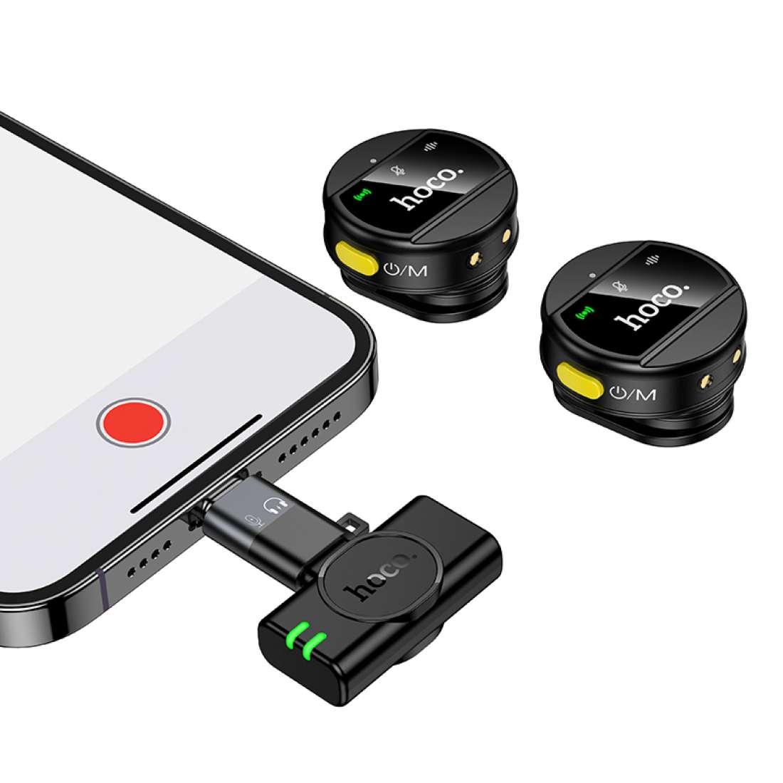 Micrófono Hoco L22 Inalámbrico Tipo C Iphone Cancelación de Ruido