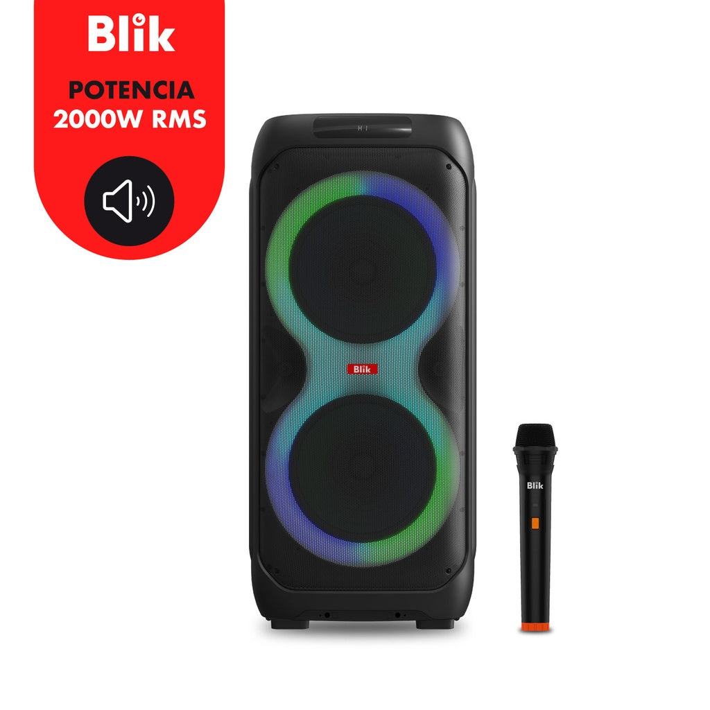 Parlante Bluetooth Karaoke Con Micrófono Blik Lightmax12