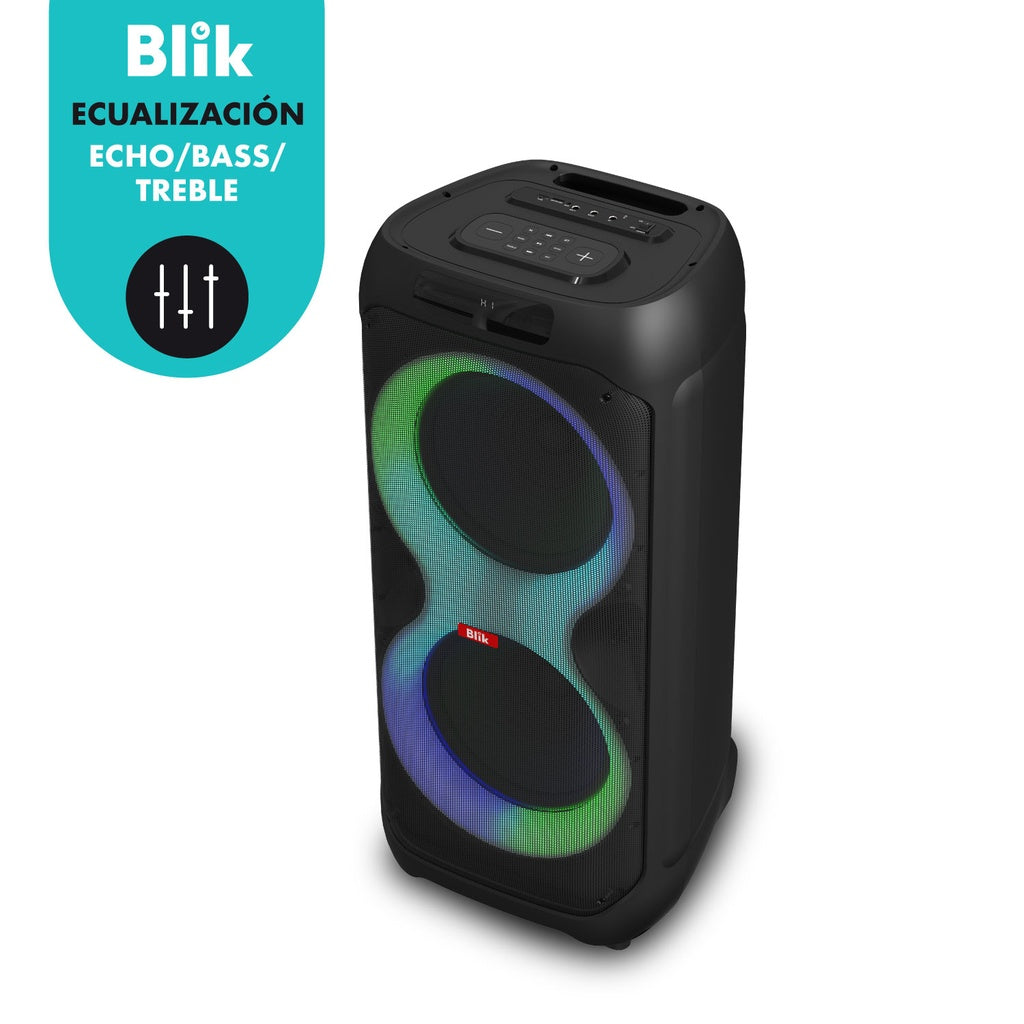 Parlante Bluetooth Karaoke Con Micrófono Blik Lightmax12
