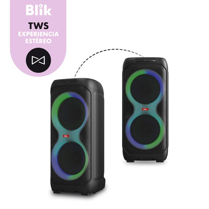 Parlante Bluetooth Karaoke Con Micrófono Blik Lightmax12