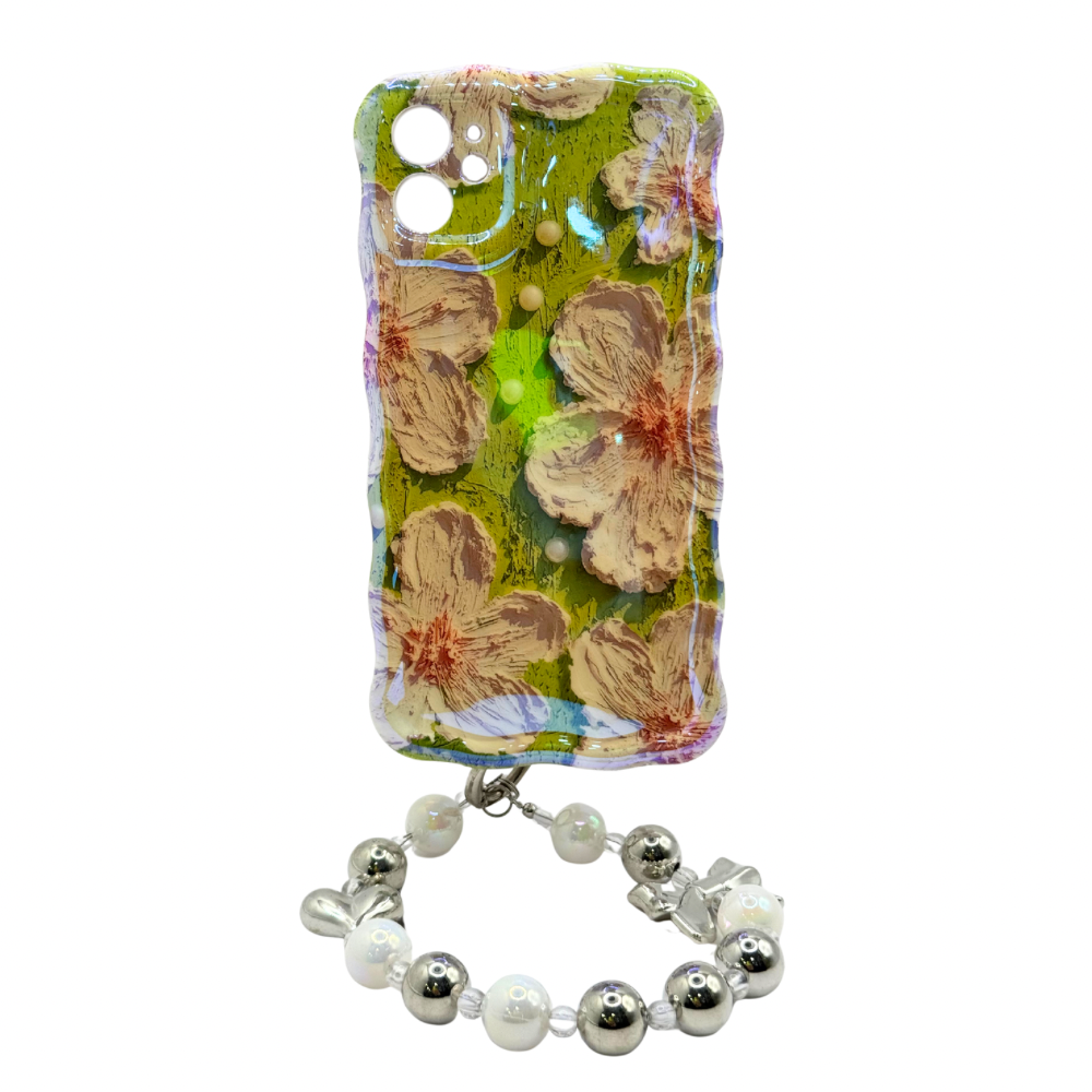 Carcasa Tornasol Floral para iPhone 11 con Strap de Regalo!