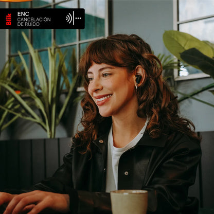 Audifonos Bluetooth Inalámbricos Blik Air500 Negro 30 hrs